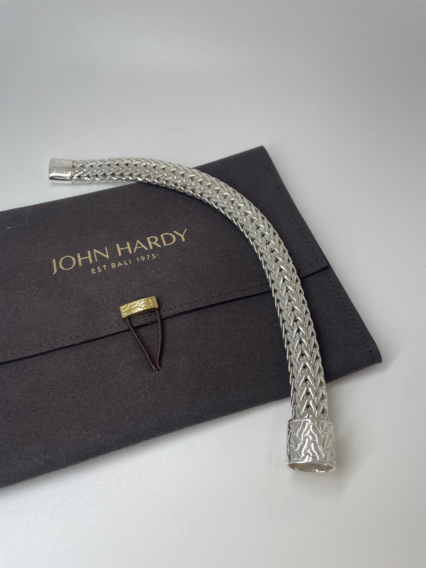 JOHN HARDY Fabulous Men’s 925 Sterling Silver Triple Woven Bracelet