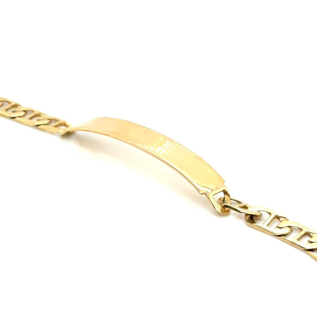 New 14k Yellow Gold Men’s Cuban Curb Bracelet