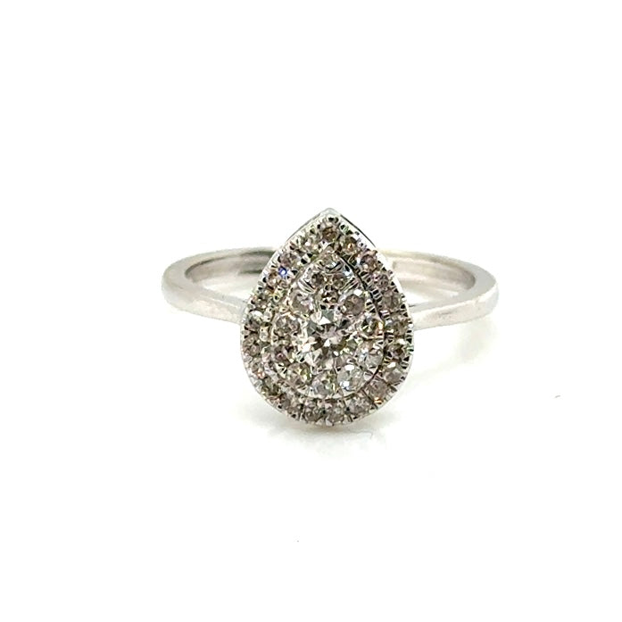 10k White Gold 0.8 CT TW Diamonds Ring