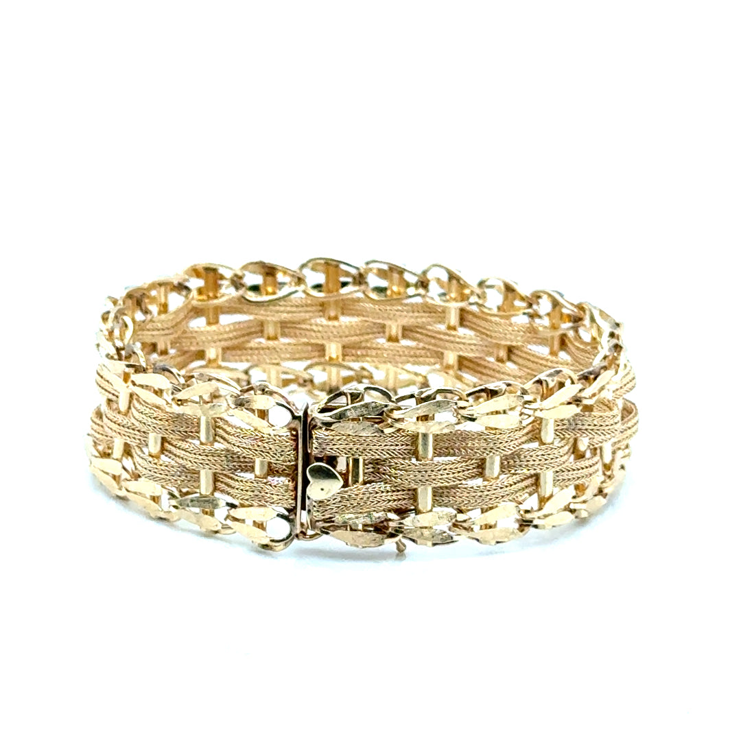 14k Yellow Ladies Gold Bracelet