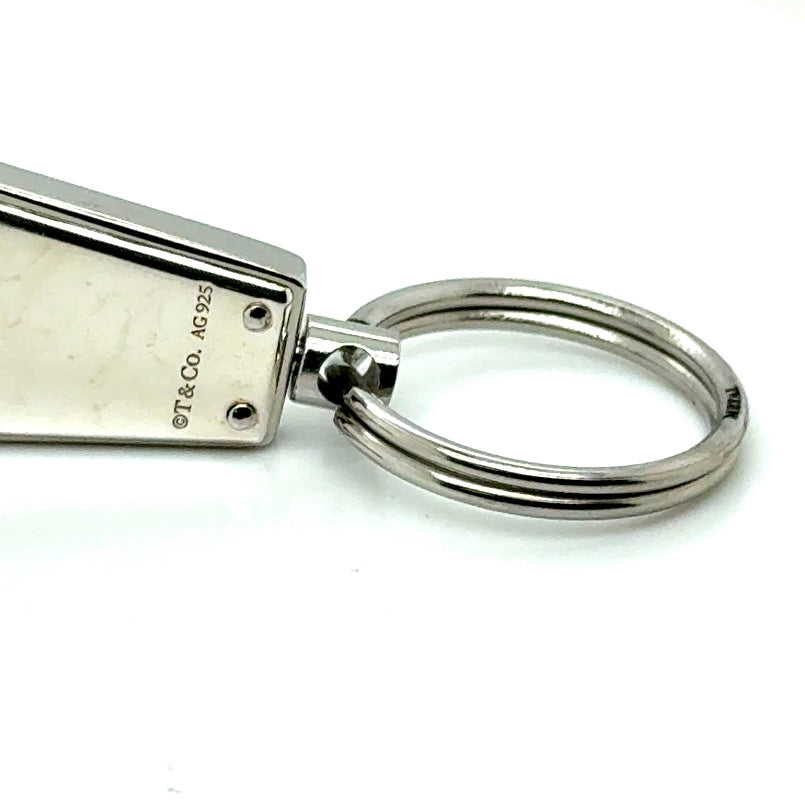 Tiffany & Co. Sterling Silver and Stainless Steel Valet Key Ring