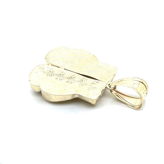 10k Yellow Gold Boxing Gloves Unisex Pendant