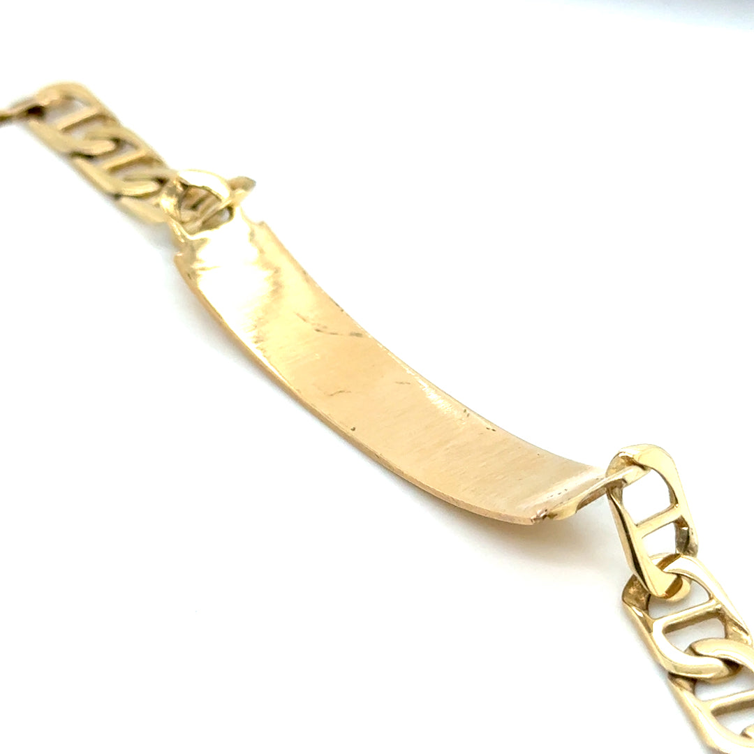New 14k Yellow Gold Men’s Cuban Curb Bracelet