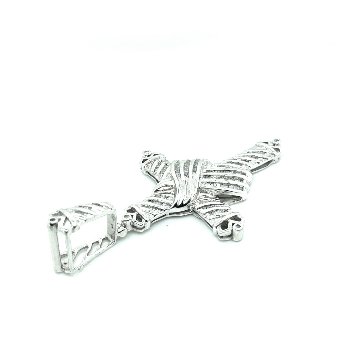 10k White Gold 2.5 CT TW Diamonds Pendant