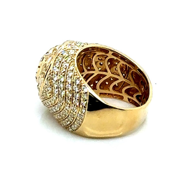 14k Yellow Gold 4.4 CT TW Diamonds Men’s Ring