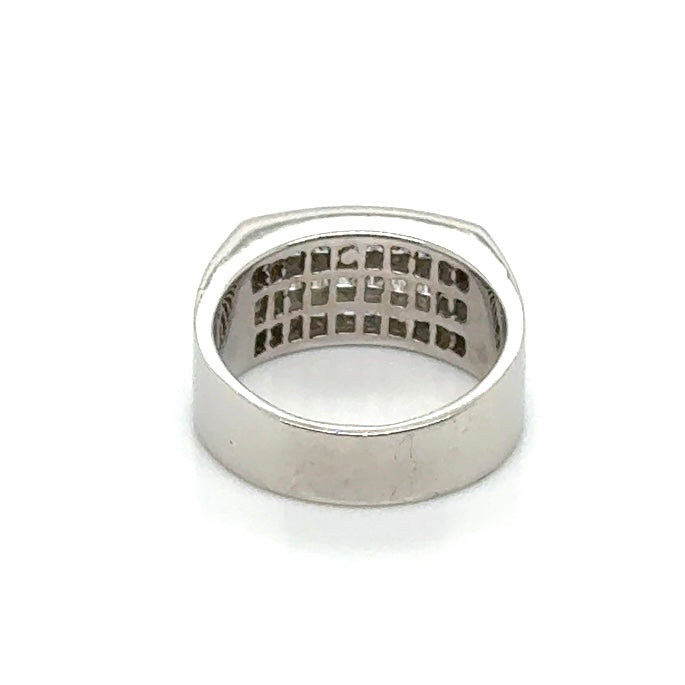 18k White Gold 2.7 CT TW Diamonds Men’s Ring