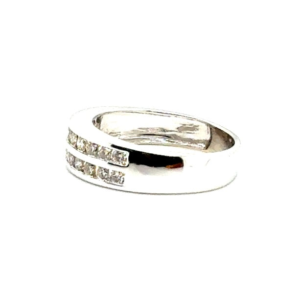 14k White Gold 0.90 CT TW Diamonds Men’s Ring