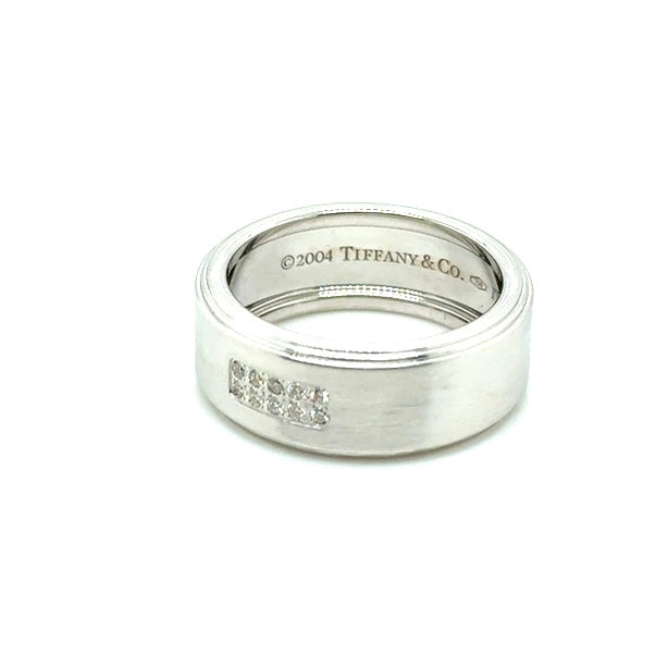 18k White Gold Tiffany & Co. Diamonds Men’s Ring