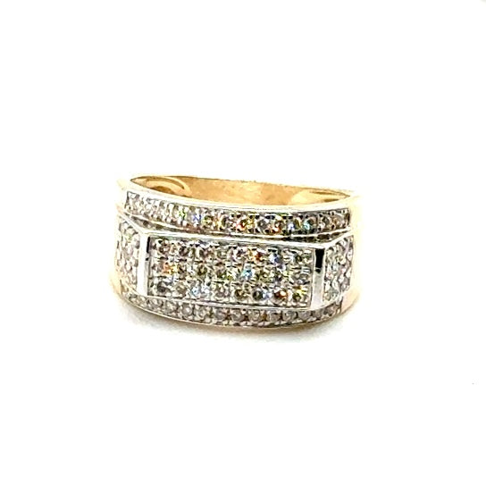 10k Yellow Gold 1.4 CT TW Diamonds Men’s Ring