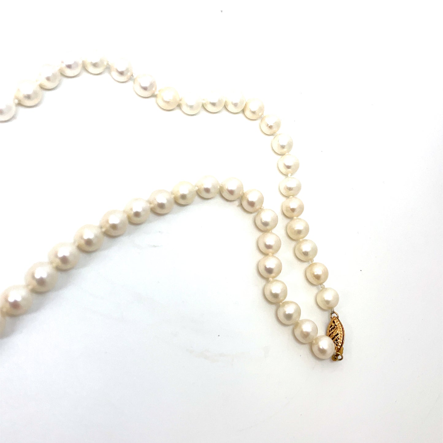 14k Yellow Gold Fresh Water Pearls Necklace