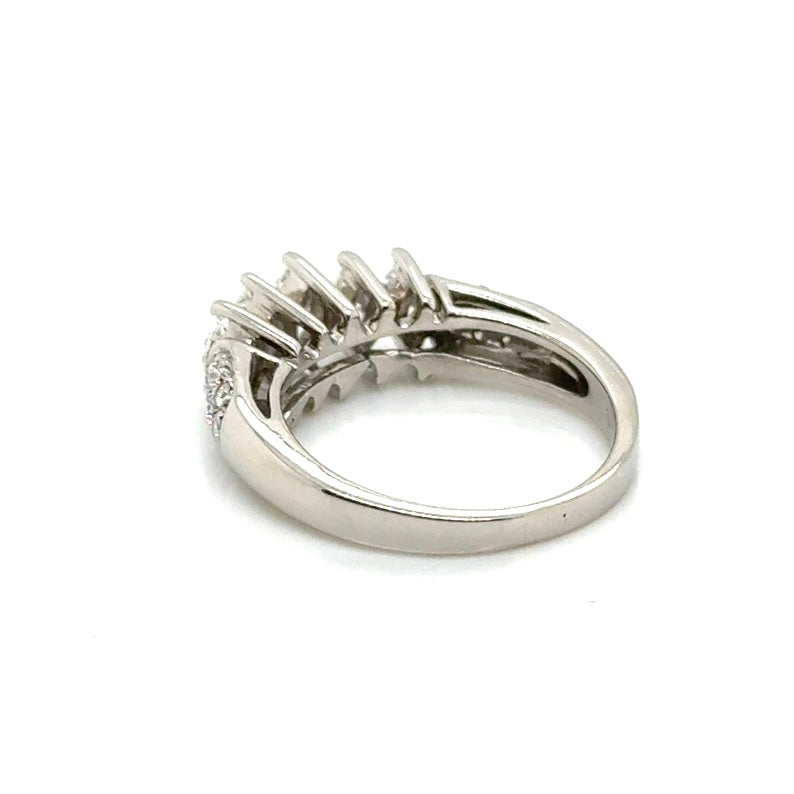 14k White Gold 1.75 CT TW Diamonds Ring