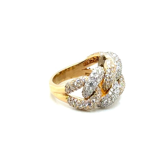 14k White and Yellow Gold 6 CT TW Diamonds Men’s Ring
