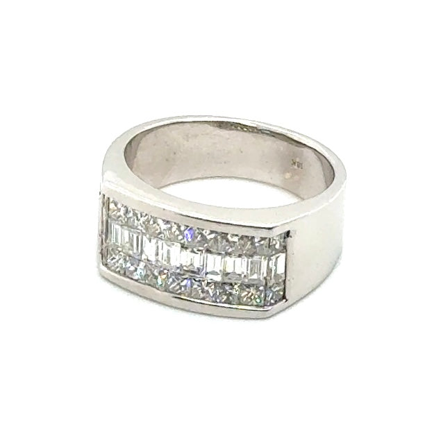 18k White Gold 2.7 CT TW Diamonds Men’s Ring