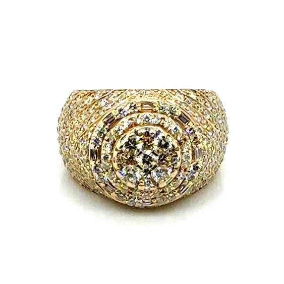14k Yellow Gold 4.4 CT TW Diamonds Men’s Ring