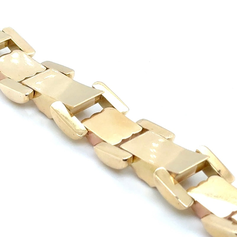 14k Yellow and Rose Gold Bracelet