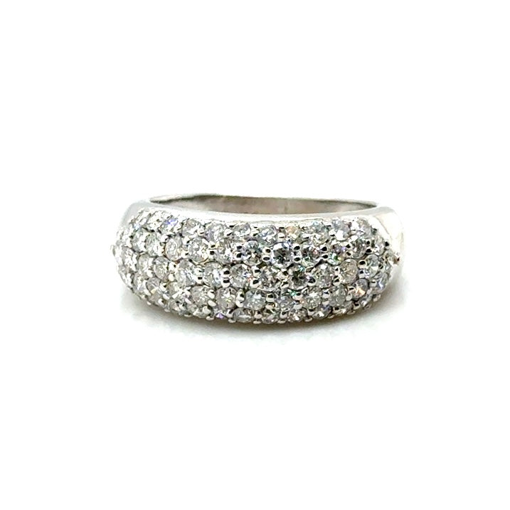 14k White Gold 1.8 CT TW Diamonds Ring
