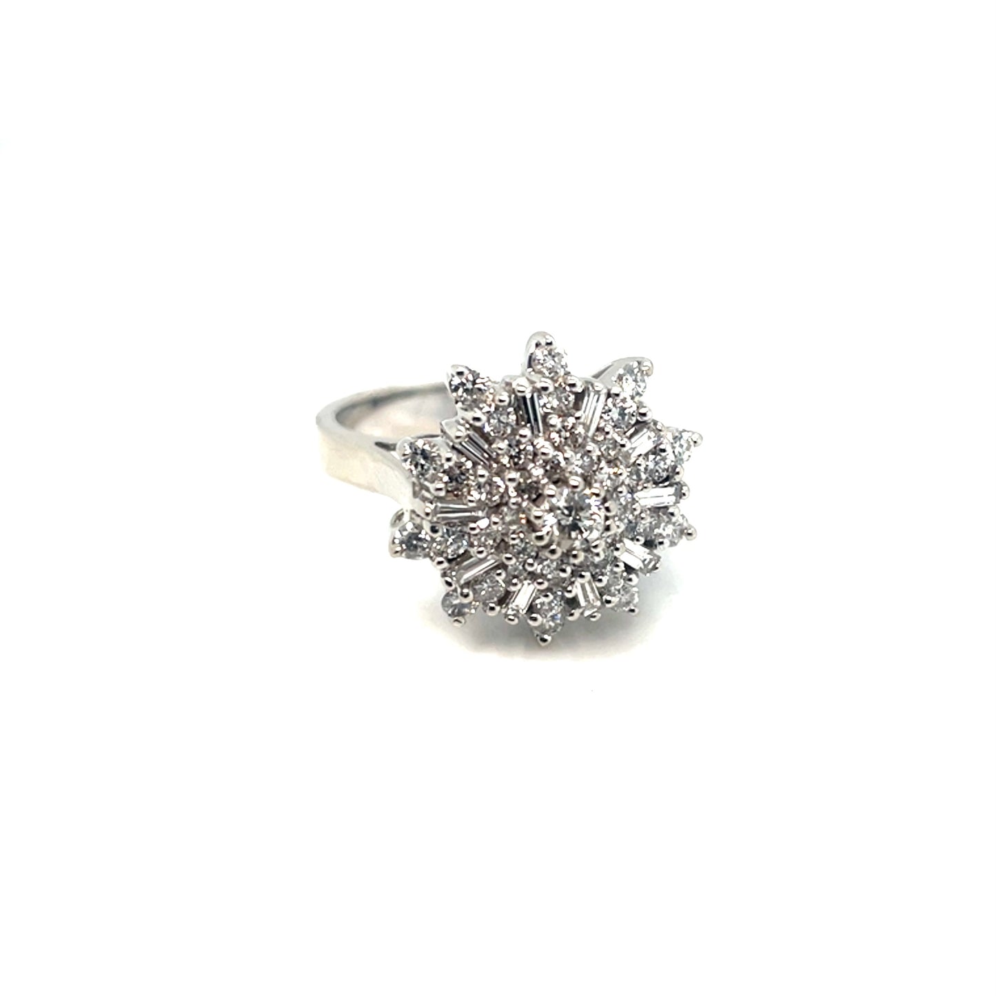 14k White Gold 1.5 CT TW Diamonds Ring