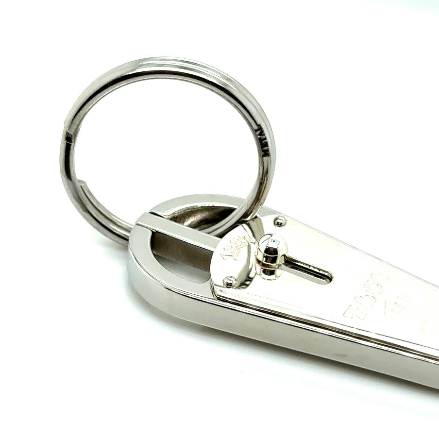 Tiffany & Co. Sterling Silver and Stainless Steel Valet Key Ring