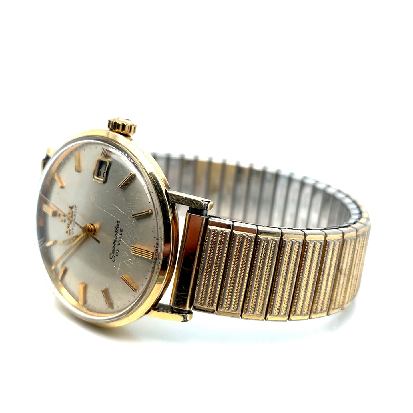 14k Gold Plated Authentic Vintage Omega Seamaster DeVille Men’s Watch