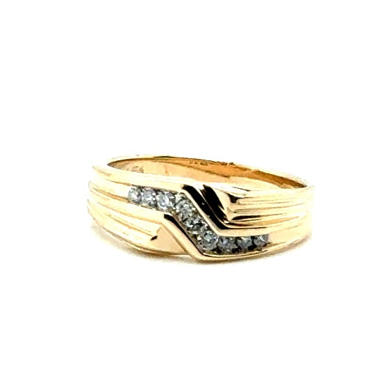 14k Yellow Gold 0.30 CT TW Diamonds Ring