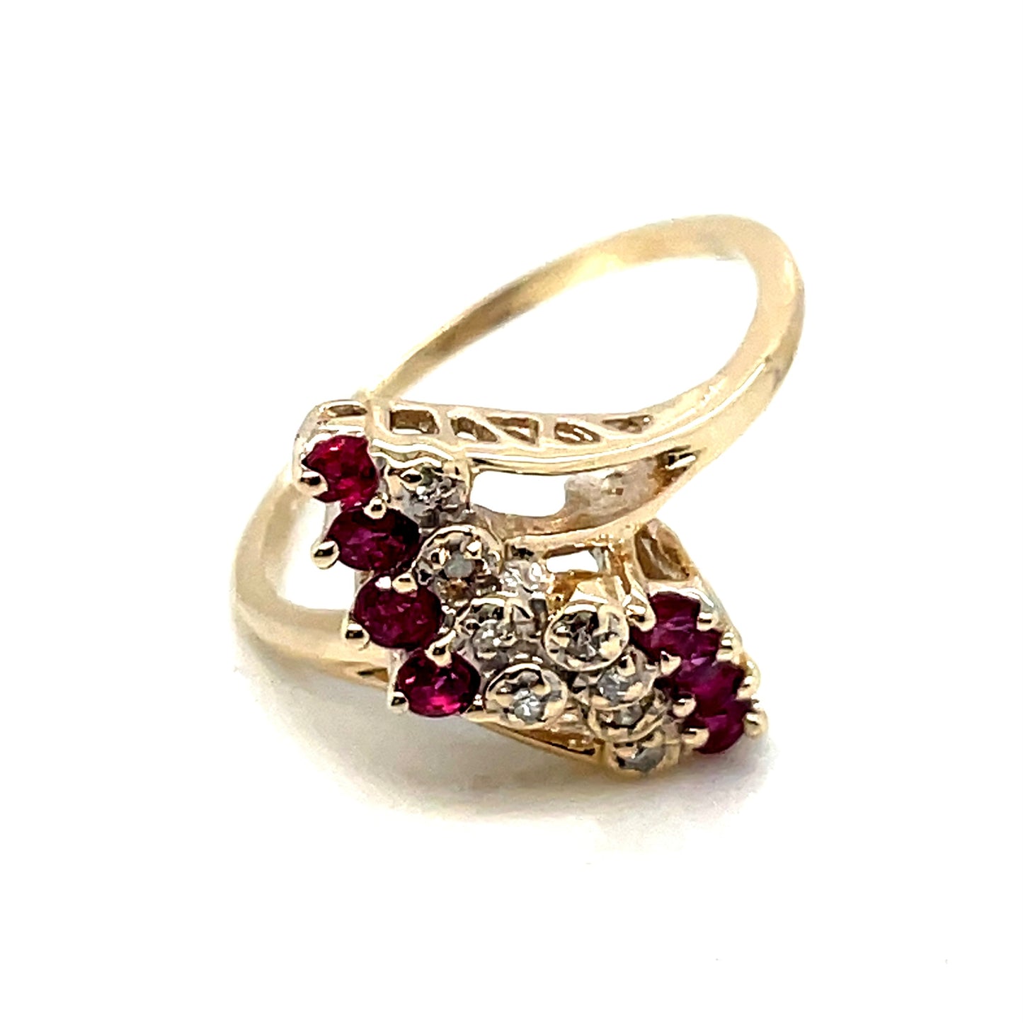 10k Yellow Gold Turmalin Diamond Ring