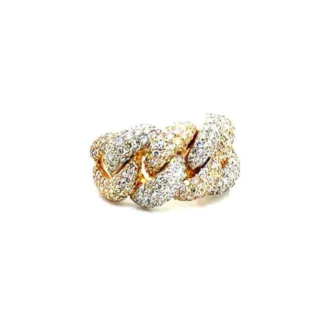 14k White and Yellow Gold 6 CT TW Diamonds Men’s Ring