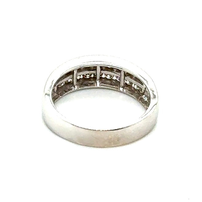 14k White Gold 0.90 CT TW Diamonds Men’s Ring