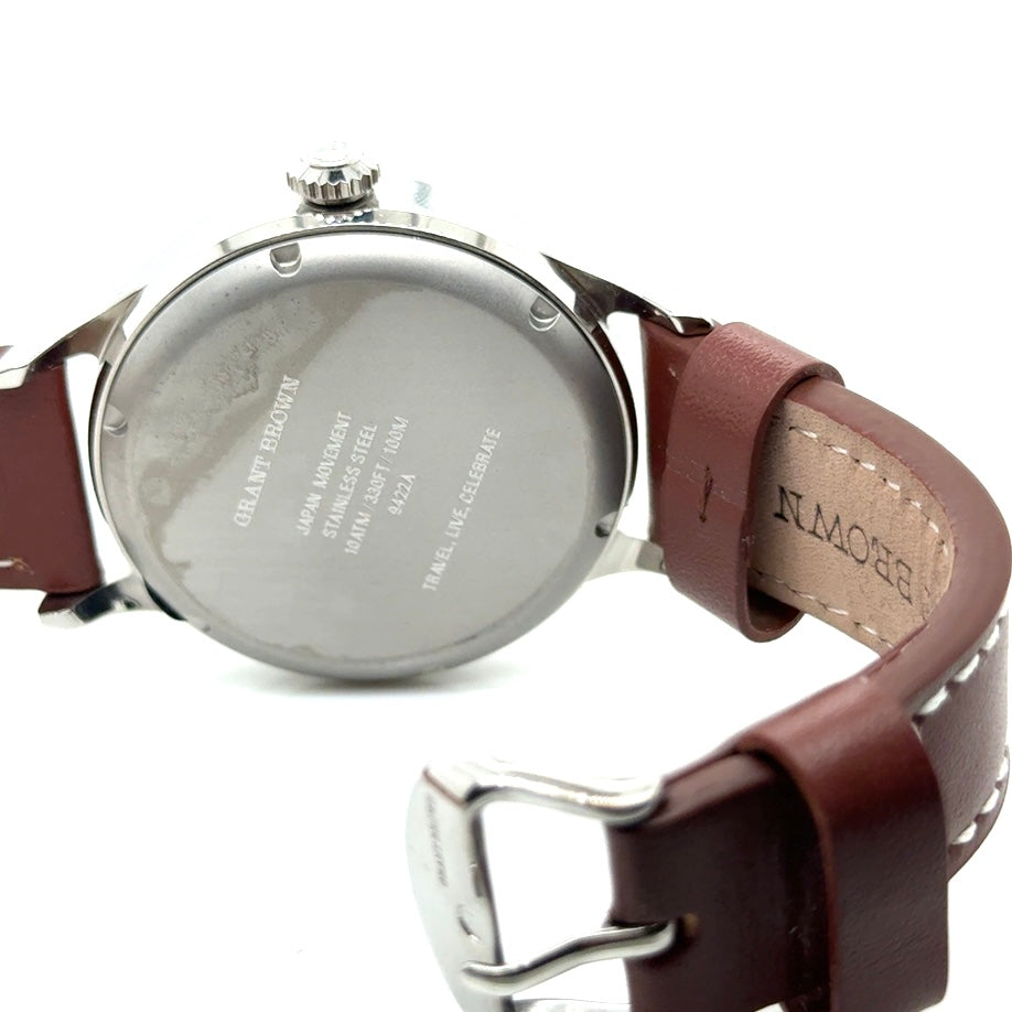 New GRANT BROWN Stainless Steel Watch