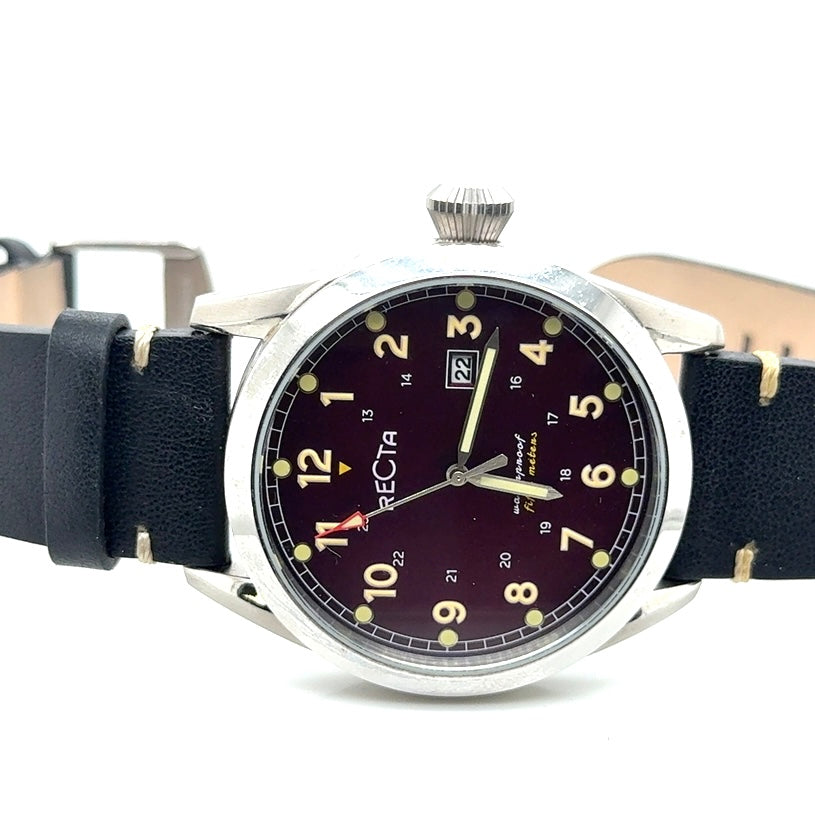 New RECTA Stainless Steel Japan Movement Watch
