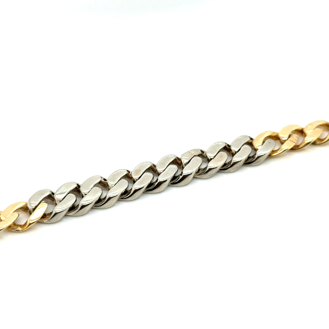 New 14k Yellow and White Gold 1 CT TW Diamond Men’s Bracelet
