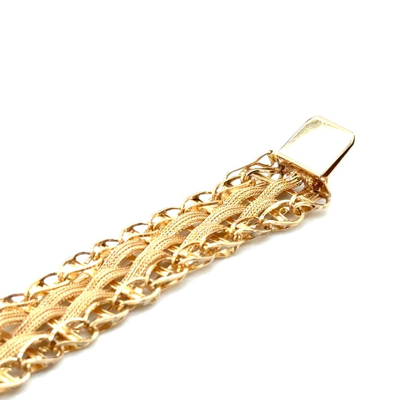 14k Yellow Ladies Gold Bracelet