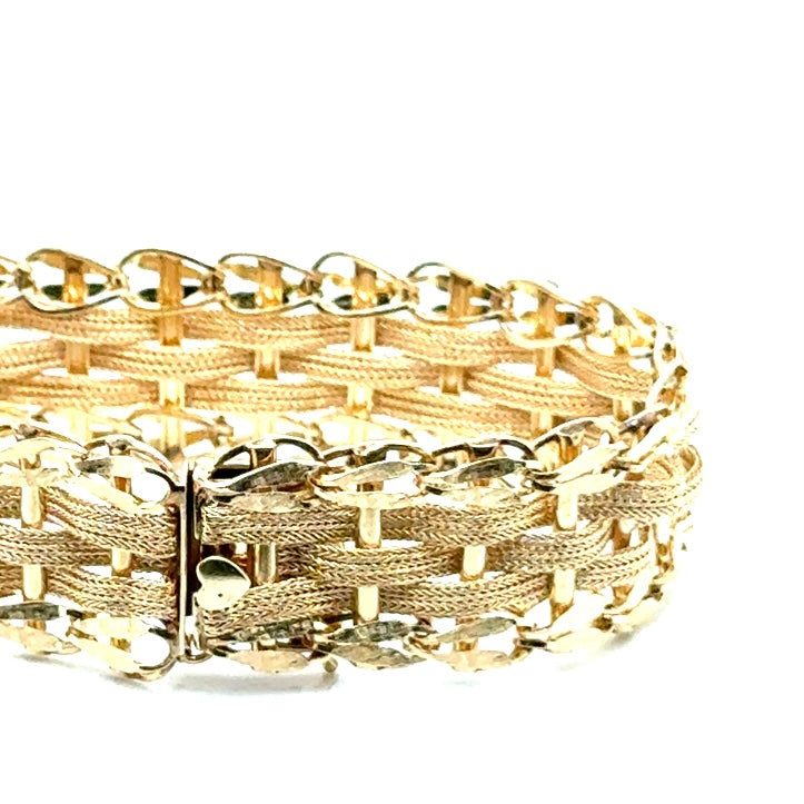 14k Yellow Ladies Gold Bracelet