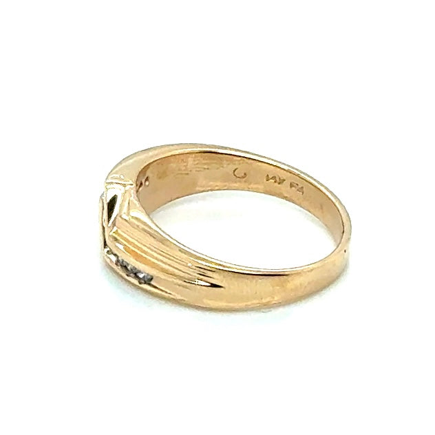 14k Yellow Gold 0.30 CT TW Diamonds Ring
