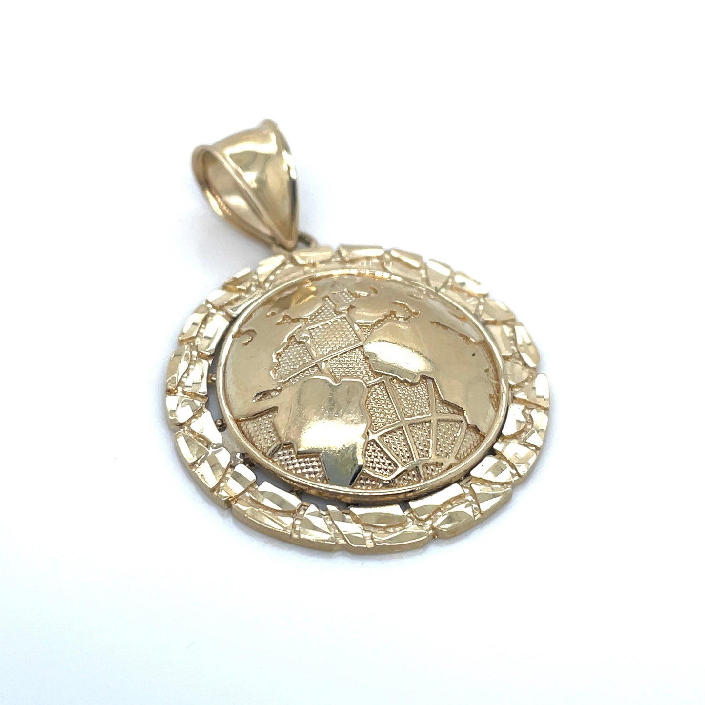 10k Yellow Gold Globe Pendant