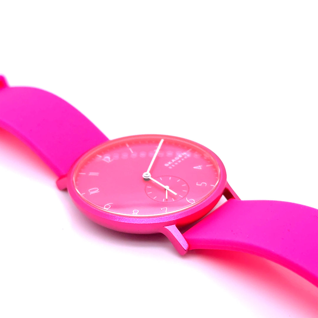Skagen Denmark Stainless Steel Caseback Pink Watch