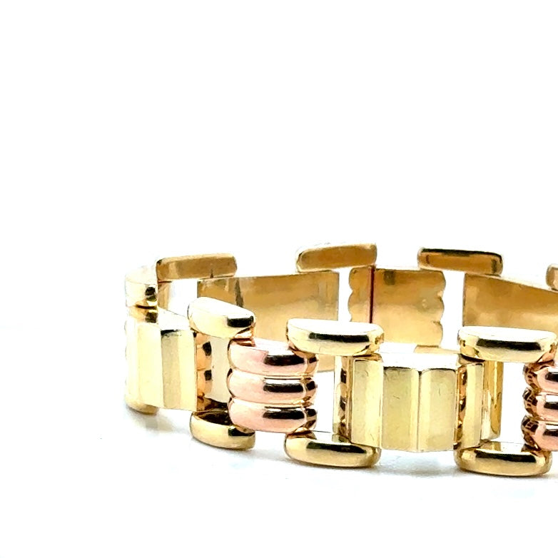 14k Yellow and Rose Gold Bracelet