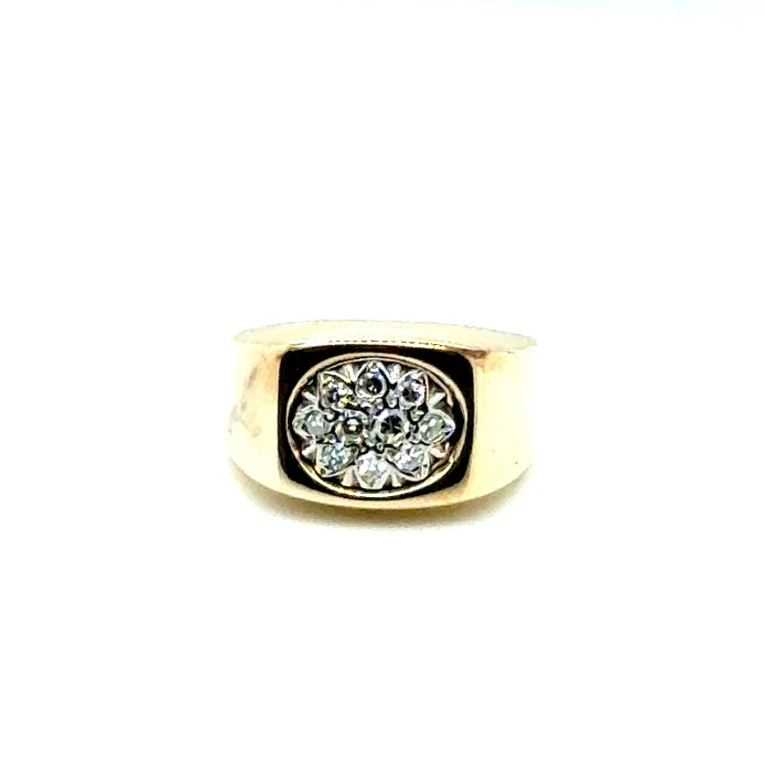 10k Yellow Gold 0.25 CT TW Diamonds Ring