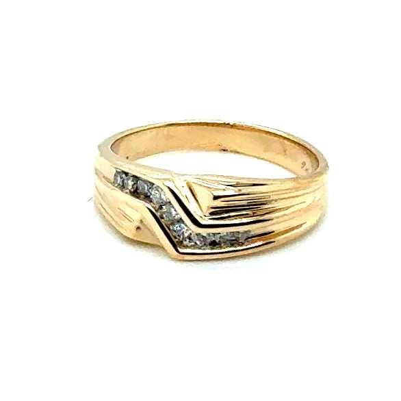 14k Yellow Gold 0.30 CT TW Diamonds Ring