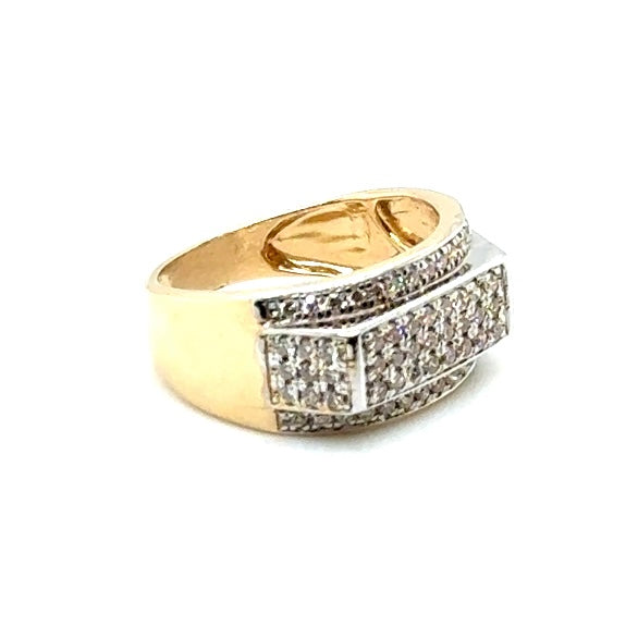 10k Yellow Gold 1.4 CT TW Diamonds Men’s Ring