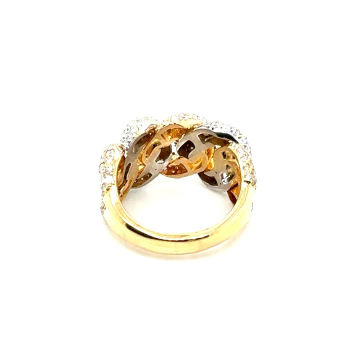 14k White and Yellow Gold 6 CT TW Diamonds Men’s Ring