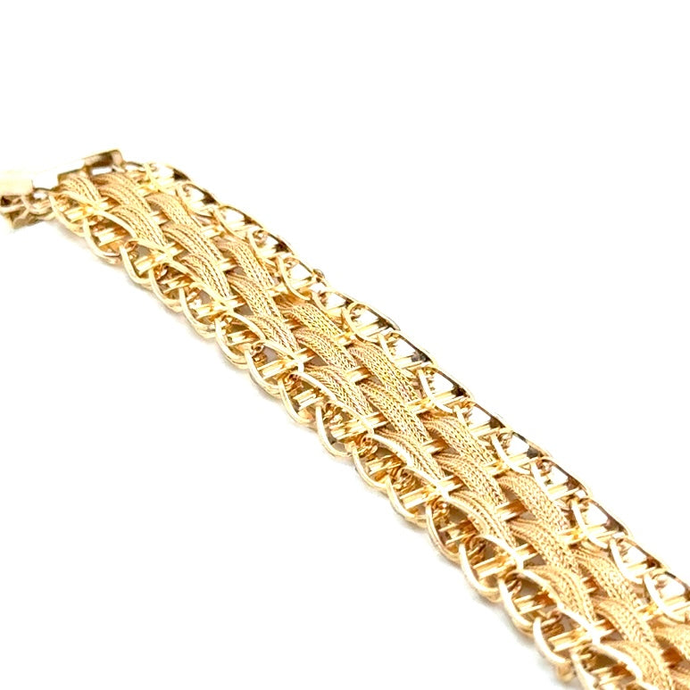 14k Yellow Ladies Gold Bracelet