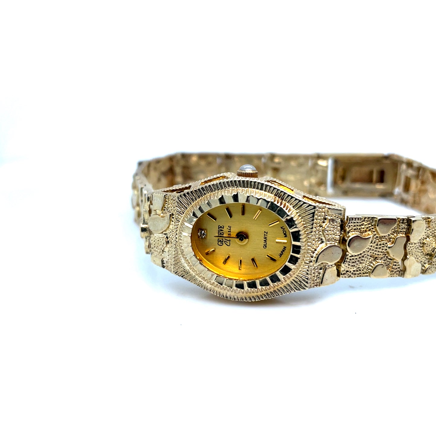10k Yellow Gold Geneve Classic Watch