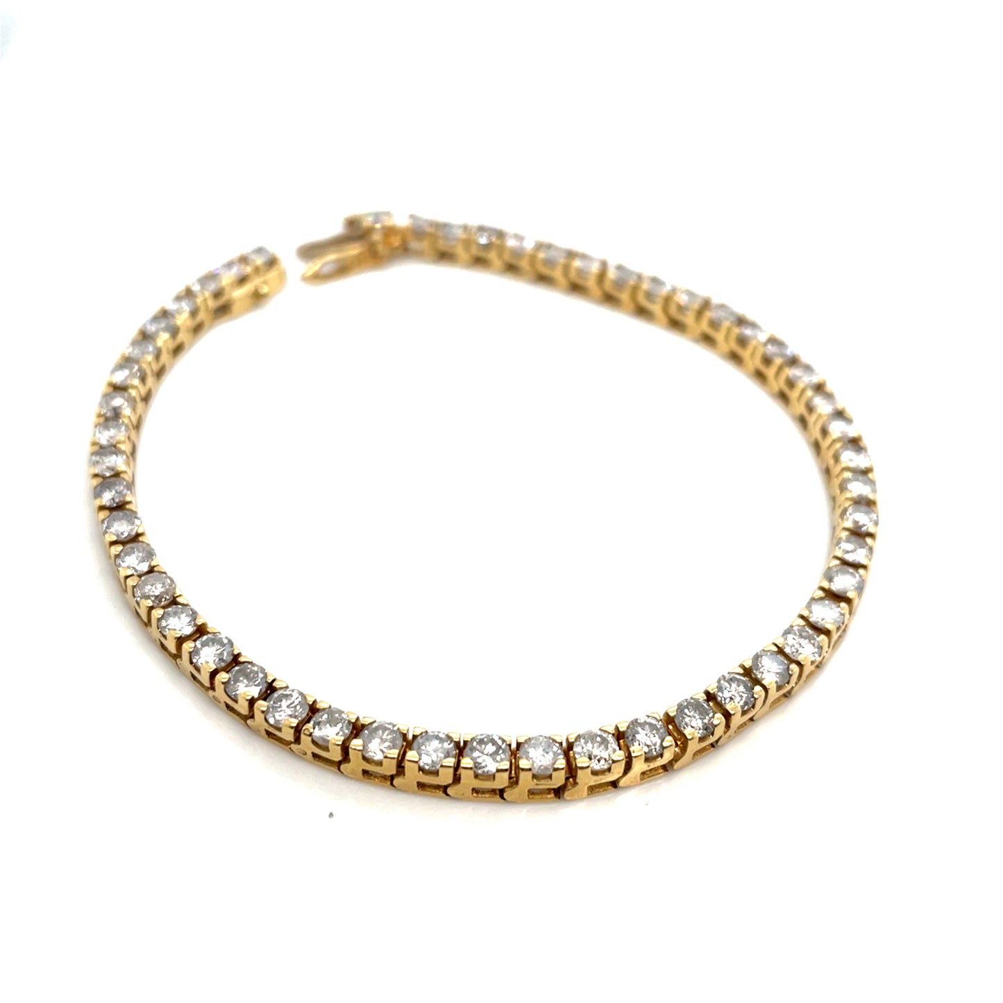 14k Yellow Gold 3.60 CT TW Diamonds Bracelet
