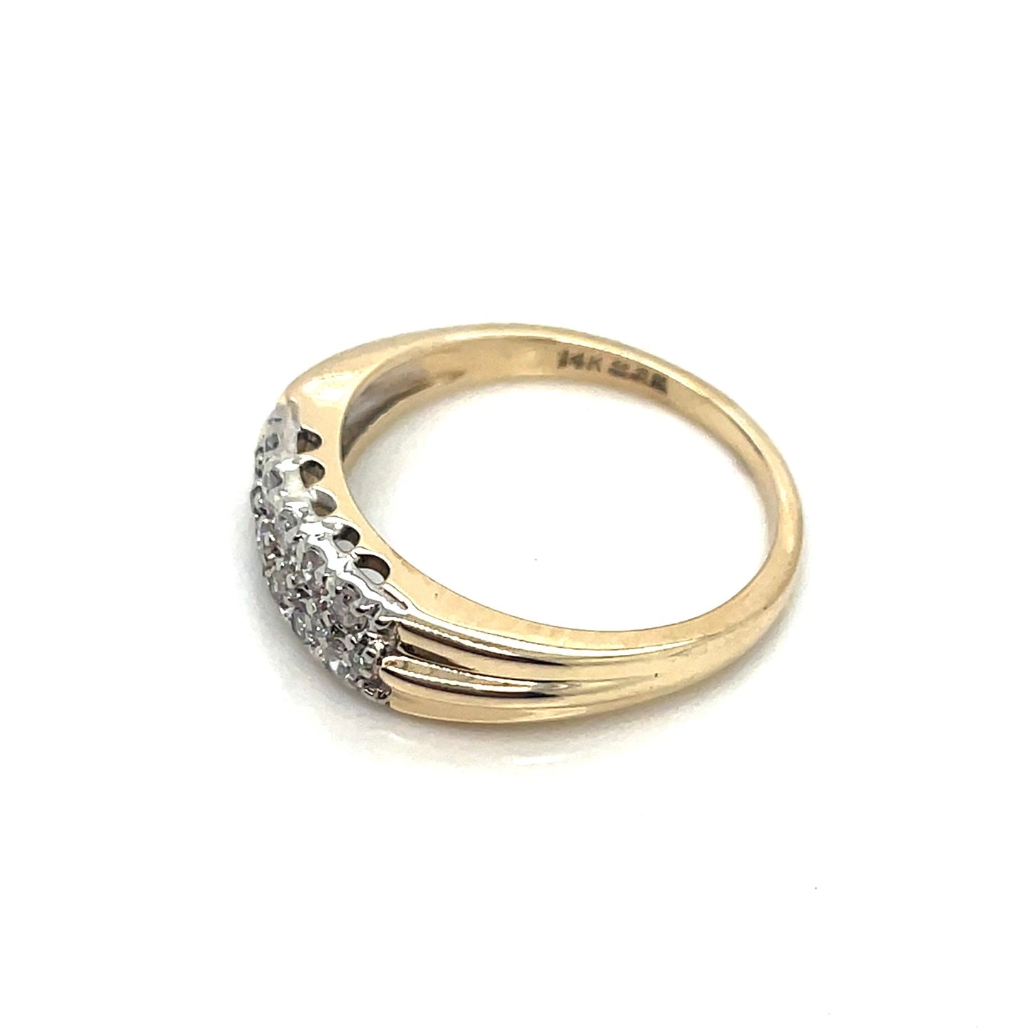 14k Yellow Gold Antique Wedding Lady’s 0.30 CT TW Diamonds Ring