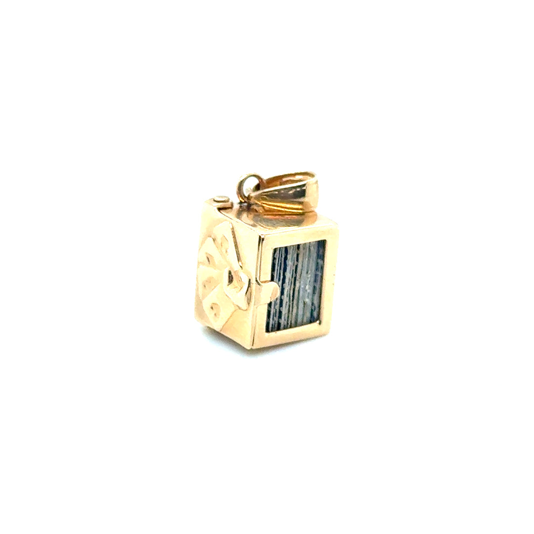 Vintage 14k Yellow Gold Playing Cards Charm