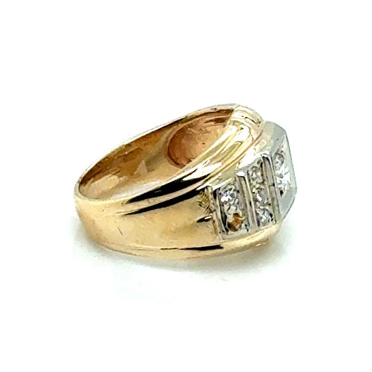 14k Yellow Gold 0.40 CT TW Diamonds Ring