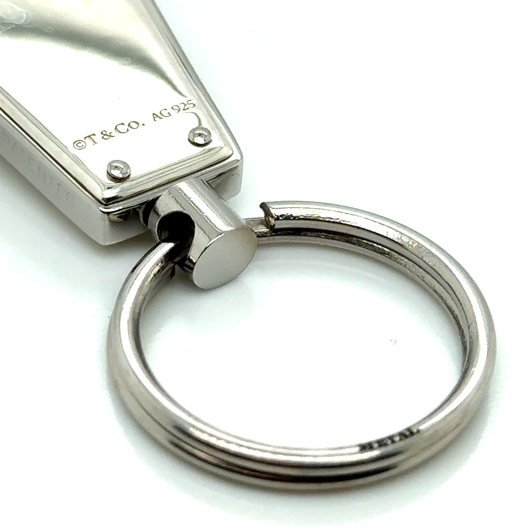 Tiffany & Co. Sterling Silver and Stainless Steel Valet Key Ring