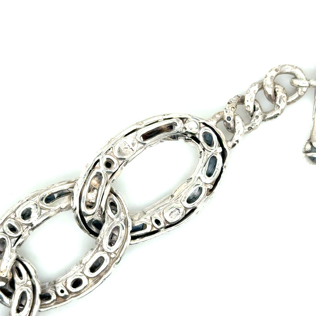 JOHN HARDY Sterling Silver Pebble Dot Kali Chain Link Necklace