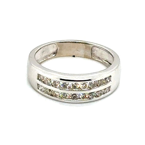 14k White Gold 0.90 CT TW Diamonds Men’s Ring
