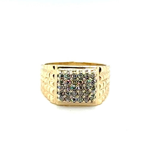 14k Yellow Gold 0.6 CT TW Diamonds Men’s Ring